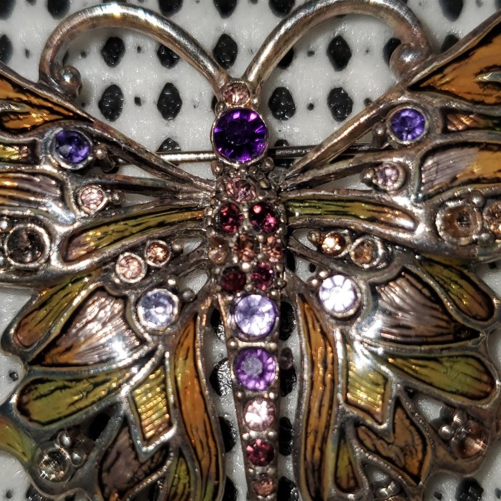 BEAUTIFUL VINTAGE MONET BUTTERFLY BROOCH